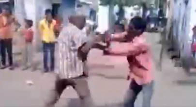 Funny Memes Kalesh bw Two Drunk Uncle's on the Middle of the Road